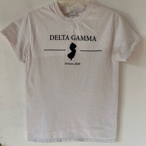 Delta Gamma Seniors 2020 White Tee